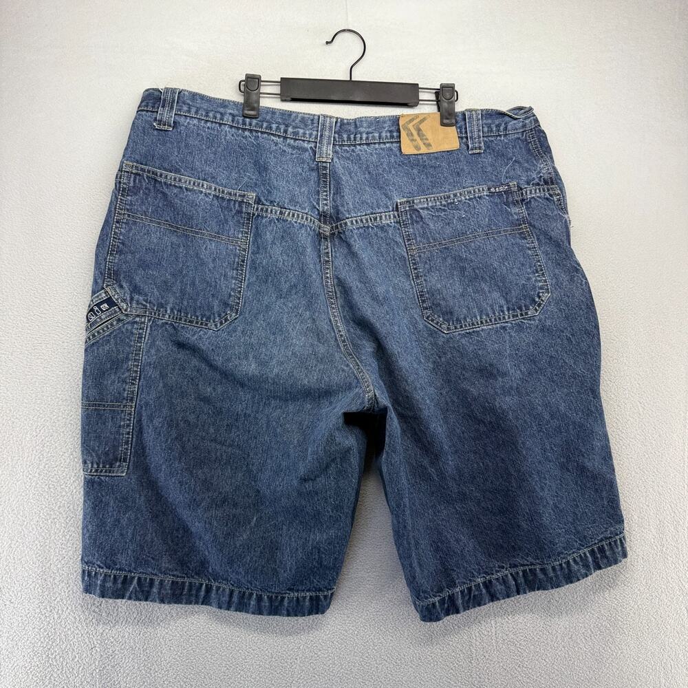 Vintage Kani Jean Shorts men's 42 Blue Denim Jorts Baggy Hip Hop Carpenter y2k